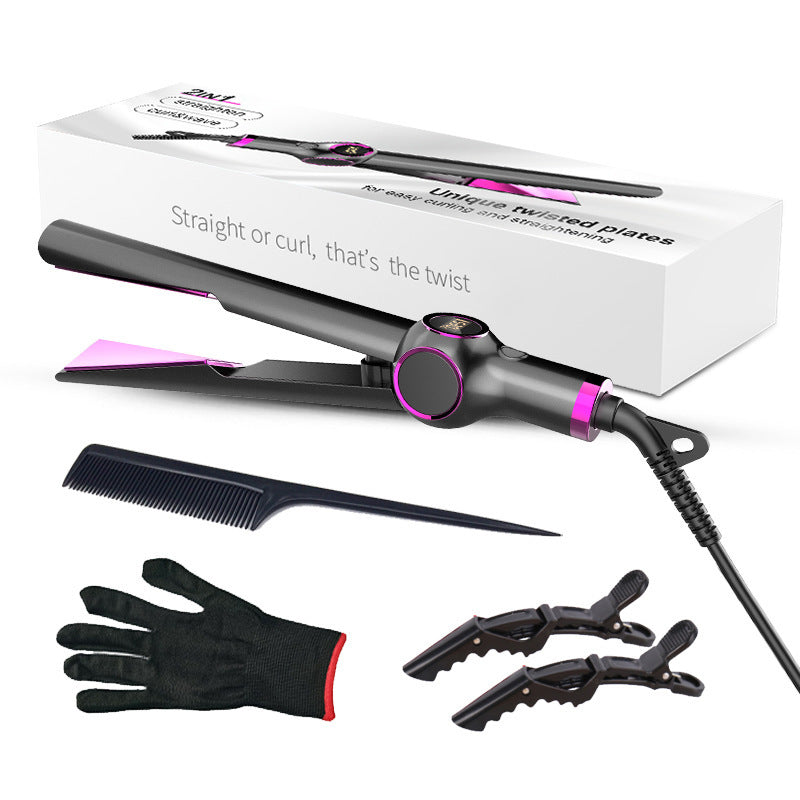 2-in-1 Haarglätter & Lockenstab – Perfekte Locken & Glattes Haar in Minuten