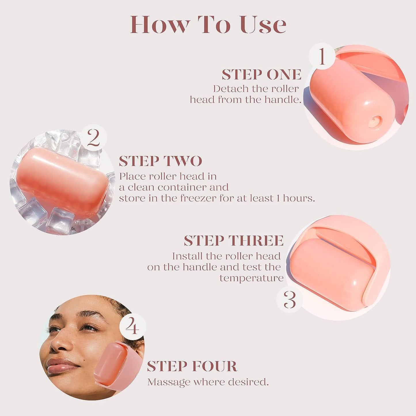 Ice Roller -Reduce Puffiness& refresh  Skin ￼