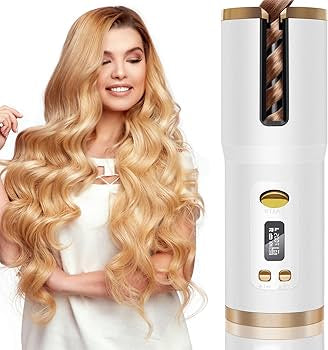 Wireless Automatic Hair Curler with LCD Display
