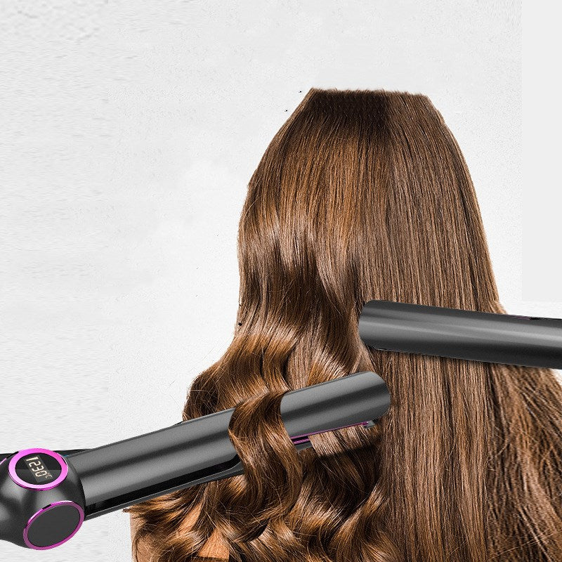 2-in-1 Haarglätter & Lockenstab – Perfekte Locken & Glattes Haar in Minuten