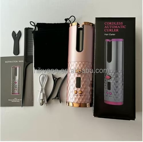 Wireless Automatic Hair Curler with LCD Display