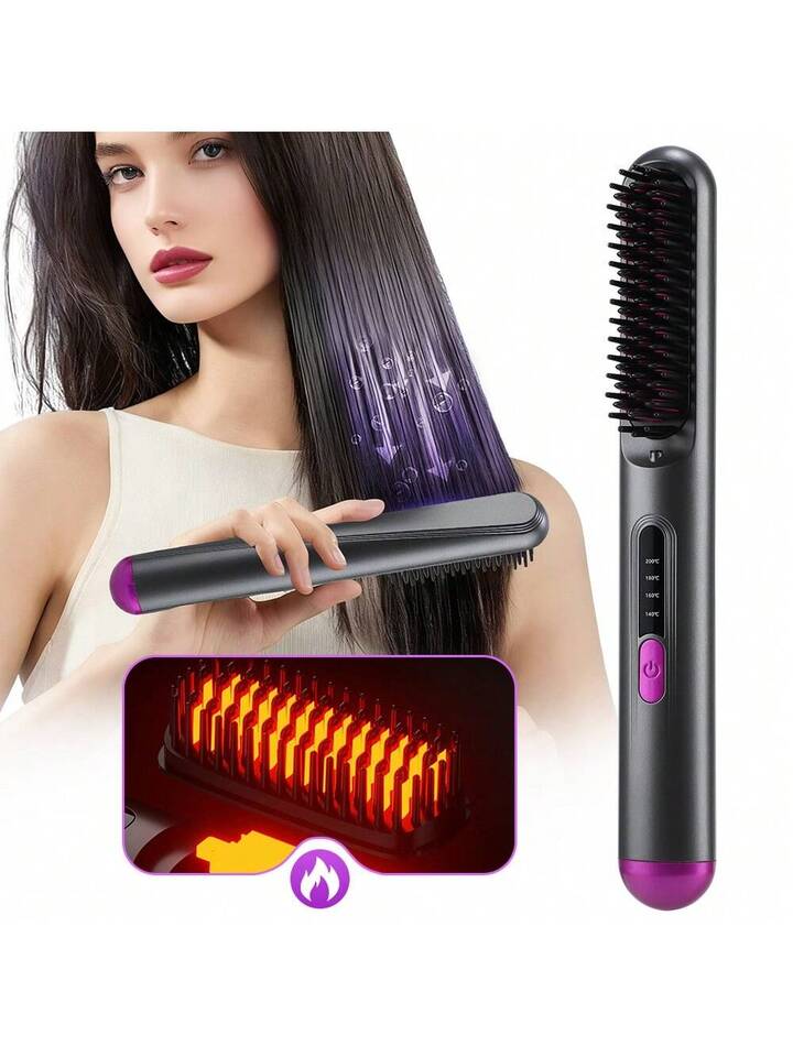 Elektrische Haar Glättbürste mit Anti-Frizz Technologie ✨