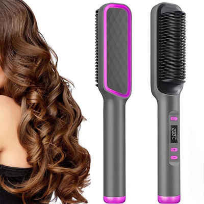 Elektrische Haar Glättbürste mit Anti-Frizz Technologie ✨
